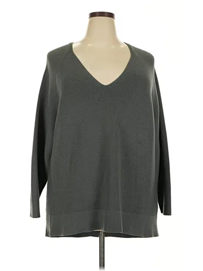 Pre-owned Athleta Pullover Sweater In Gray