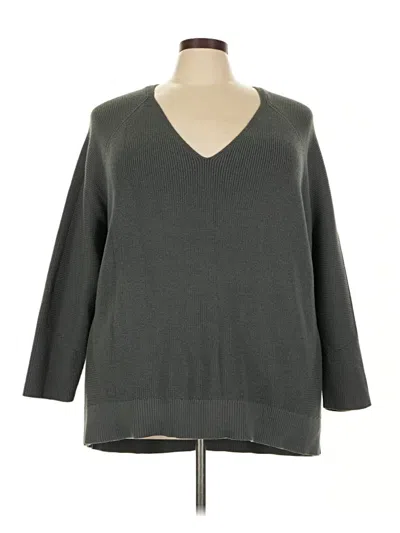 Pre-owned Athleta Pullover Sweater In Gray