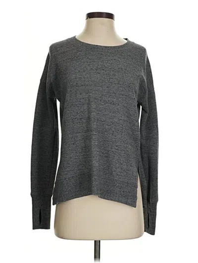 Pre-owned Athleta Pullover Sweater In Gray