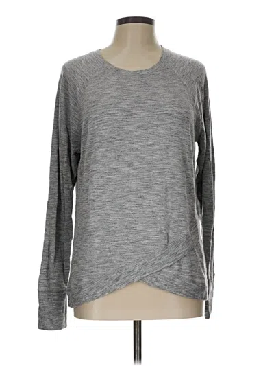 Pre-owned Athleta Pullover Sweater In Gray