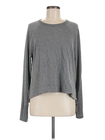 Pre-owned Athleta Pullover Sweater In Gray