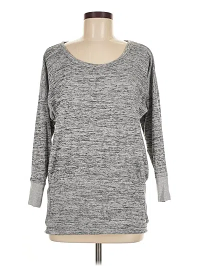 Pre-owned Athleta Pullover Sweater In Gray