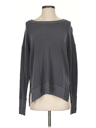 Pre-owned Athleta Pullover Sweater In Gray