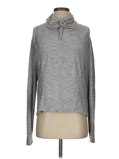 Pre-owned Athleta Pullover Sweater In Gray