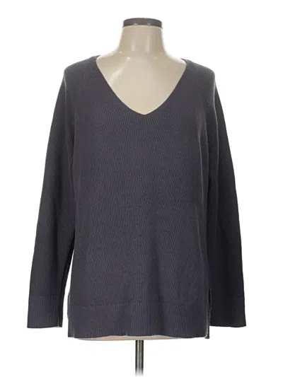 Pre-owned Athleta Pullover Sweater In Gray