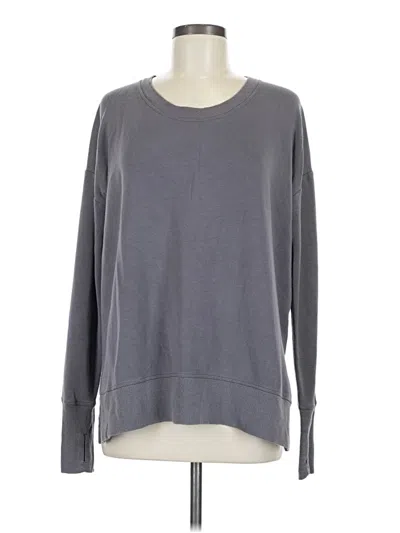 Pre-owned Athleta Pullover Sweater In Gray