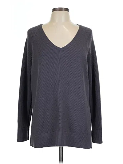 Pre-owned Athleta Pullover Sweater In Gray
