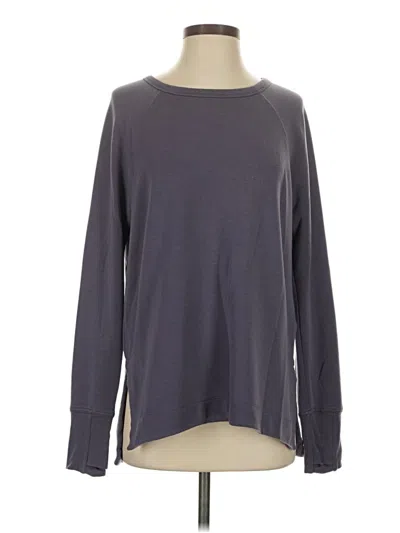 Pre-owned Athleta Pullover Sweater In Gray