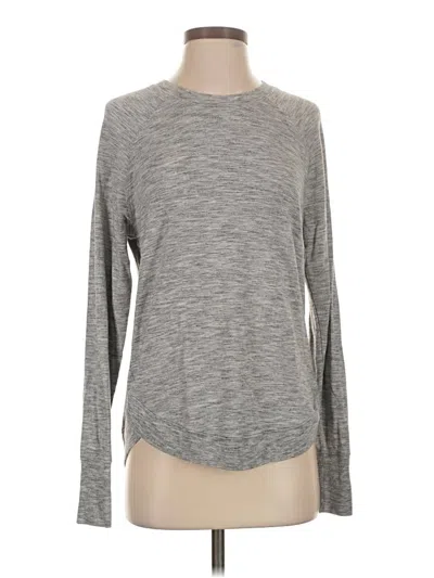 Pre-owned Athleta Pullover Sweater In Gray