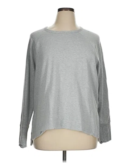 Pre-owned Athleta Pullover Sweater In Gray