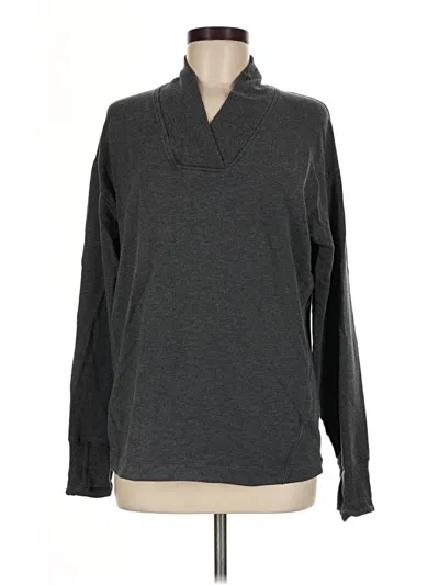 Pre-owned Athleta Pullover Sweater In Gray