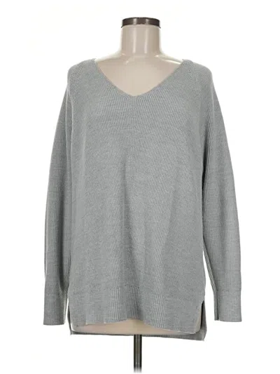 Pre-owned Athleta Pullover Sweater In Gray