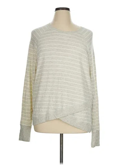 Pre-owned Athleta Pullover Sweater In Gray