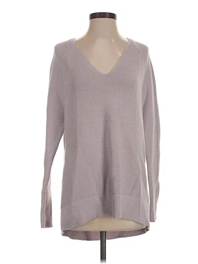 Pre-owned Athleta Pullover Sweater In Gray