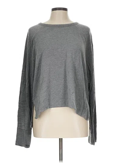 Pre-owned Athleta Pullover Sweater In Gray