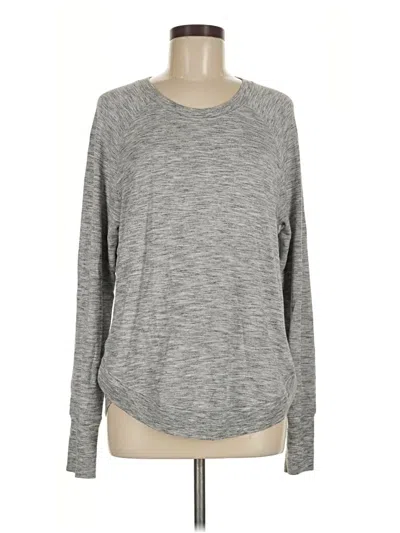 Pre-owned Athleta Pullover Sweater In Gray