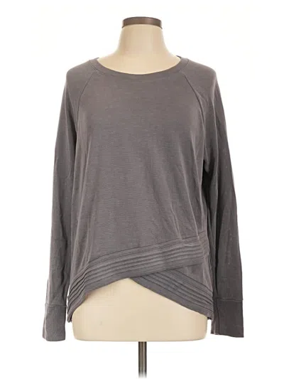 Pre-owned Athleta Pullover Sweater In Gray