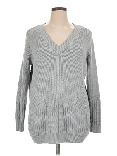 Pre-owned Athleta Pullover Sweater In Gray