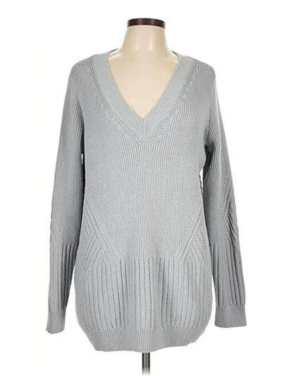 Pre-owned Athleta Pullover Sweater In Gray