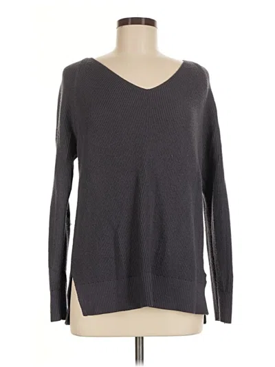 Pre-owned Athleta Pullover Sweater In Gray