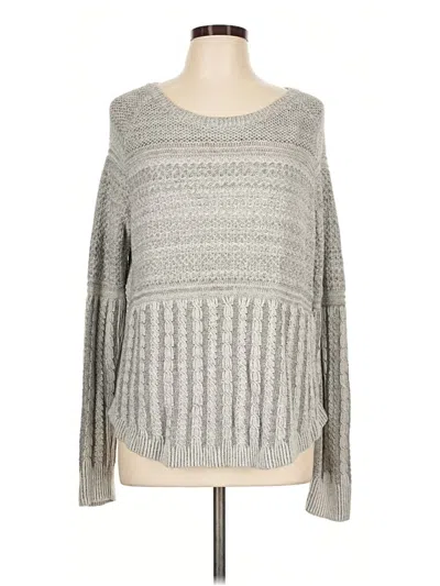 Pre-owned Athleta Pullover Sweater In Gray