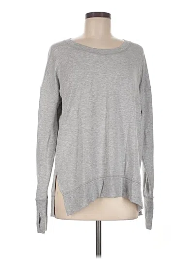 Pre-owned Athleta Pullover Sweater In Gray