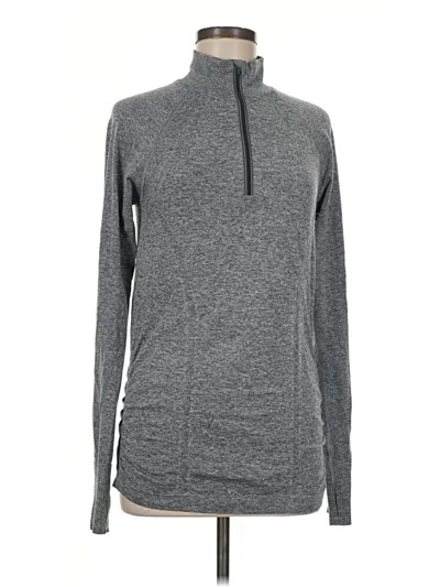 Pre-owned Athleta Pullover Sweater In Gray