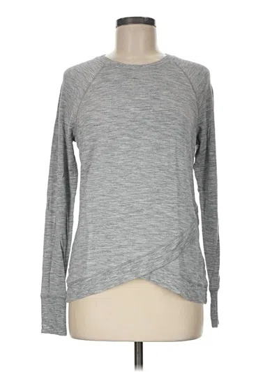 Pre-owned Athleta Pullover Sweater In Gray