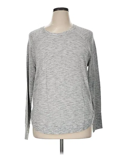 Pre-owned Athleta Pullover Sweater In Gray
