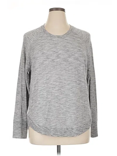 Pre-owned Athleta Pullover Sweater In Gray