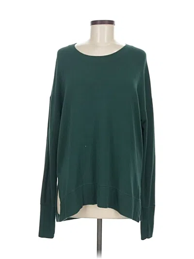 Pre-owned Athleta Pullover Sweater In Green