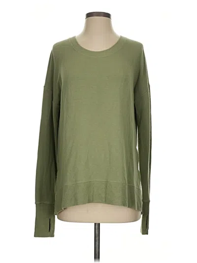 Pre-owned Athleta Pullover Sweater In Green