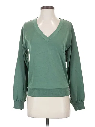 Pre-owned Athleta Pullover Sweater In Green