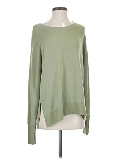 Pre-owned Athleta Pullover Sweater In Green