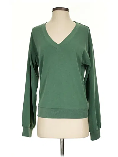 Pre-owned Athleta Pullover Sweater In Green