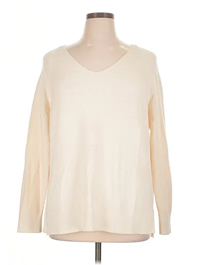 Pre-owned Athleta Pullover Sweater In Ivory