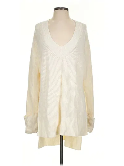 Pre-owned Athleta Pullover Sweater In Ivory