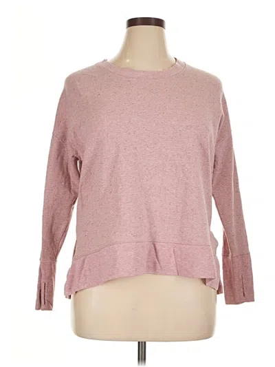 Pre-owned Athleta Pullover Sweater In Pink