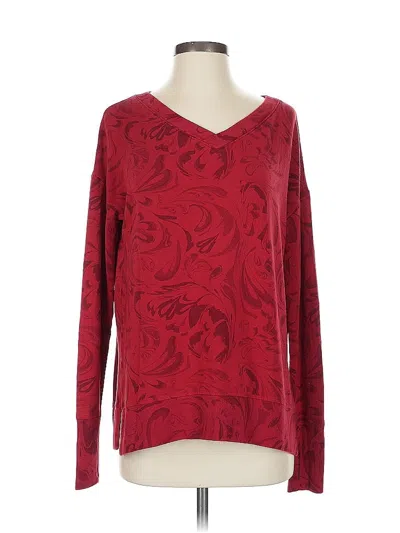 Pre-owned Athleta Pullover Sweater In Red