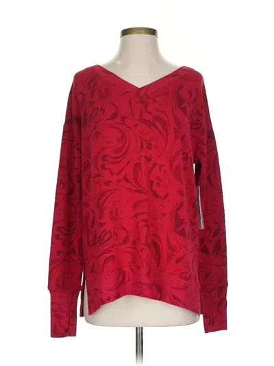 Pre-owned Athleta Pullover Sweater In Red