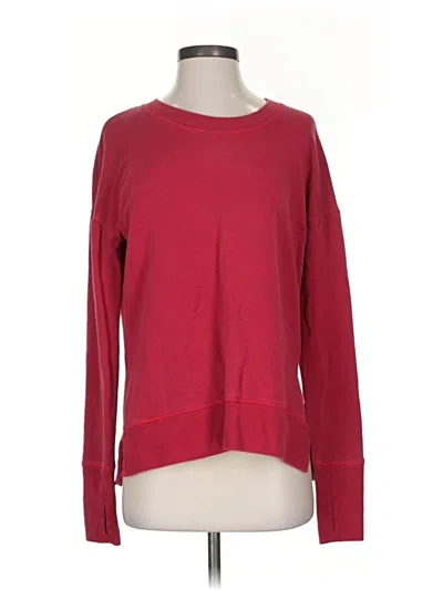 Pre-owned Athleta Pullover Sweater In Red