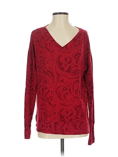 Pre-owned Athleta Pullover Sweater In Red