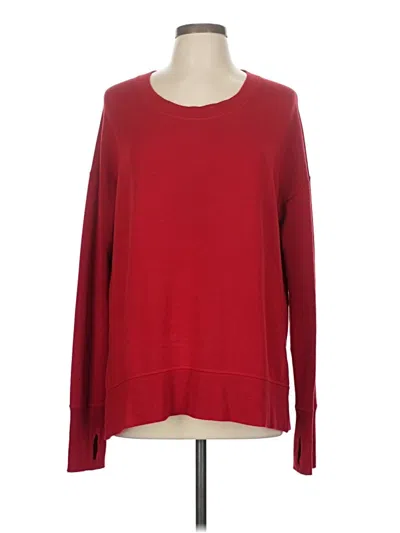 Pre-owned Athleta Pullover Sweater In Red