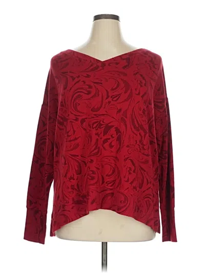 Pre-owned Athleta Pullover Sweater In Red