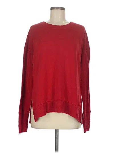 Pre-owned Athleta Pullover Sweater In Red