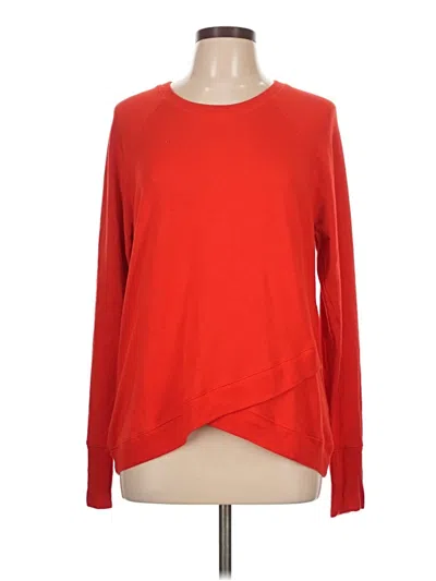 Pre-owned Athleta Pullover Sweater In Red
