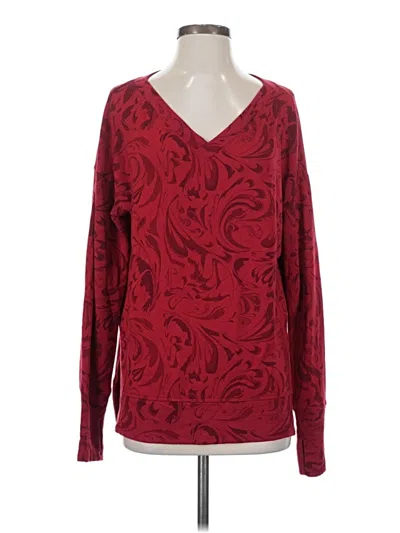 Pre-owned Athleta Pullover Sweater In Red