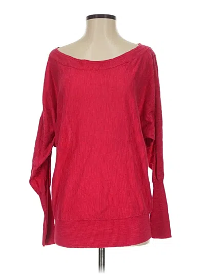Pre-owned Athleta Pullover Sweater In Red
