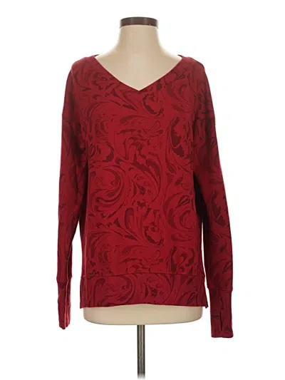 Pre-owned Athleta Pullover Sweater In Red