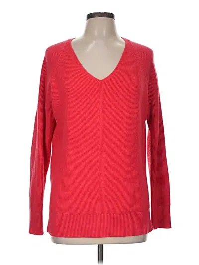 Pre-owned Athleta Pullover Sweater In Red